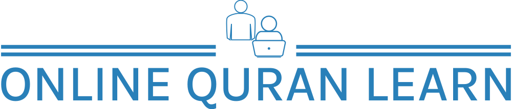 The 'Online Quran Learn' logo features the text 'Online Quran Learn' accompanied by an icon symbolizing online communication, reflecting the platform's mission of facilitating Quranic education through digital means.